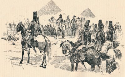 Napoleón Buonaparte en la Batalla de las Pirámides, 1798, 1884 de Richard Caton II Woodville