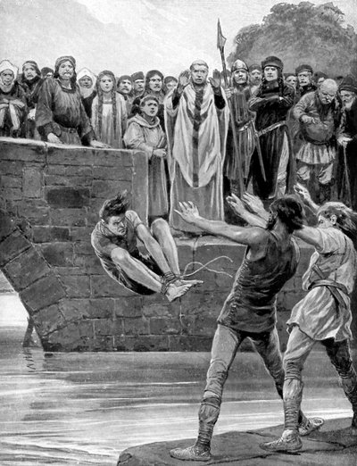 La prueba del agua fría, c1920 de Richard Caton II Woodville