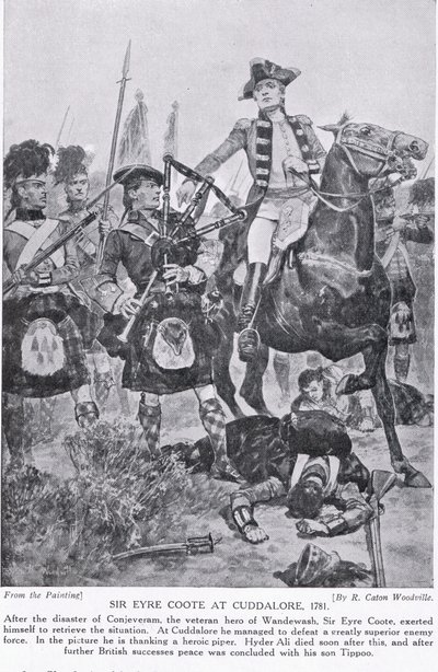 Sir Eyre Coote en Cuddalore, ilustración de 