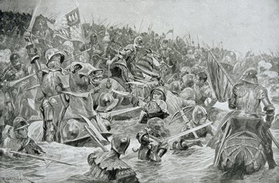 La Batalla de Towton en 1461, ilustración de 
