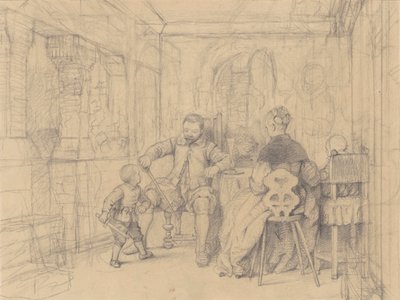 La Lección de Esgrima, c.1847-49 de Richard Caton Woodville
