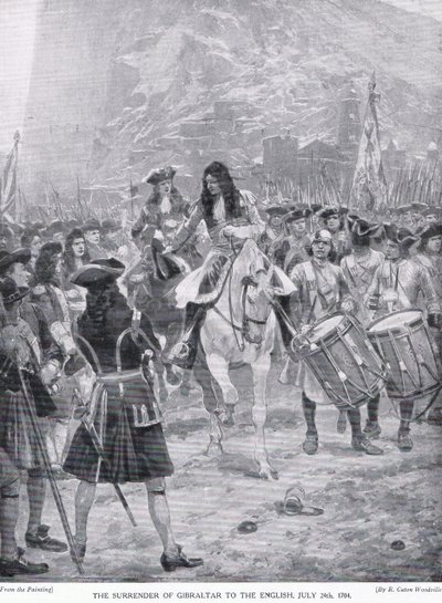 La rendición de Gibraltar, c.1910 de Richard Caton Woodville