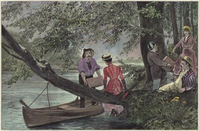 Un picnic junto al río de Richard Caton Woodville junior