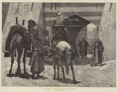 Jefes árabes en la puerta de una ciudad sitiada de Richard Caton Woodville junior