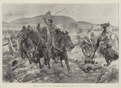 Antes de Ladysmith, artillería a caballo apresurándose a tomar una nueva posición de Richard Caton Woodville junior