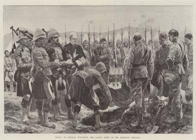 Entierro del General Wauchope, el Jefe Caído de la Brigada Highland de Richard Caton Woodville junior