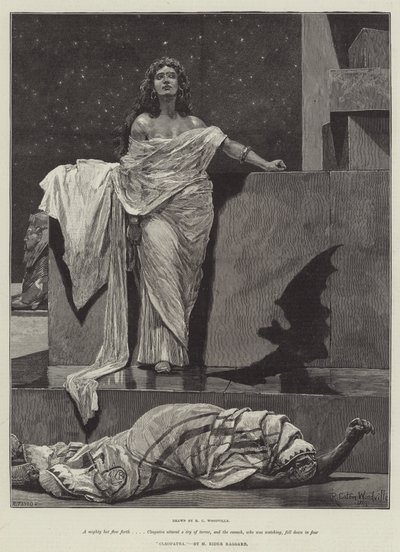 Cleopatra, por H Rider Haggard de Richard Caton Woodville junior