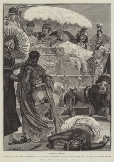 Cleopatra, por H Rider Haggard de Richard Caton Woodville junior