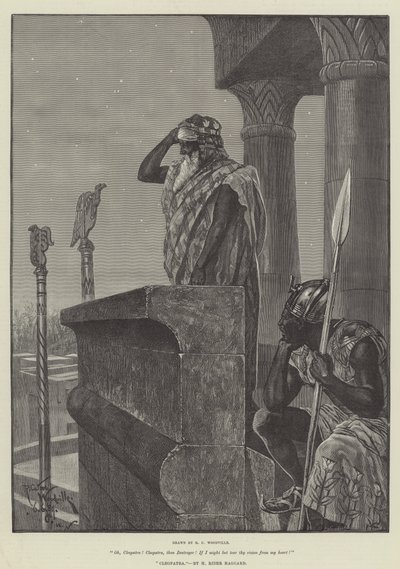 Cleopatra, por H Rider Haggard de Richard Caton Woodville junior