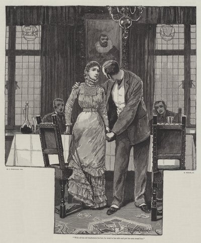 La absolución de Eyre, por Helen Mathers de Richard Caton Woodville junior