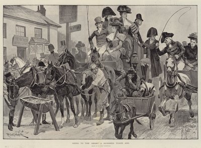 Yendo al Derby hace cien años de Richard Caton Woodville junior