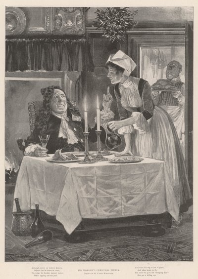 La cena de Navidad de Su Señoría de Richard Caton Woodville junior
