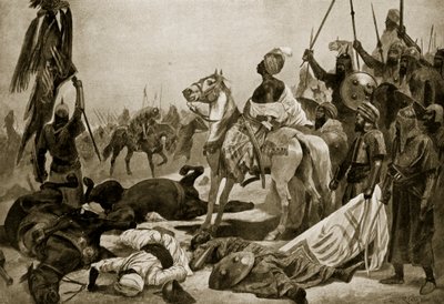 Hyder Ali en Conjeveram, 1780, ilustración de 