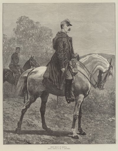 Rey Milán de Serbia de Richard Caton Woodville junior