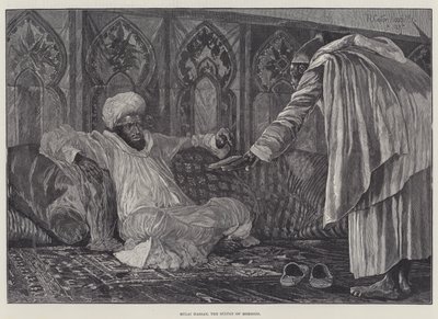 Mulai Hassan, el Sultán de Marruecos de Richard Caton Woodville junior
