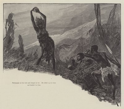 Nada la Lirio, por H Rider Haggard de Richard Caton Woodville junior