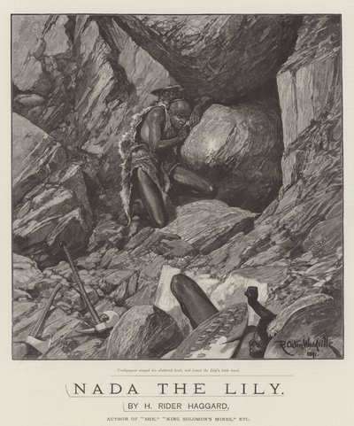 Nada la Lirio, por H Rider Haggard de Richard Caton Woodville junior