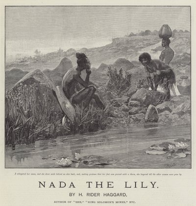 Nada la Lirio, por H Rider Haggard de Richard Caton Woodville junior