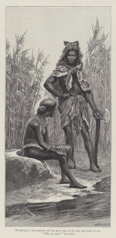 Nada la Lirio, por H Rider Haggard de Richard Caton Woodville junior