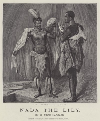 Nada la Lirio, por H Rider Haggard de Richard Caton Woodville junior