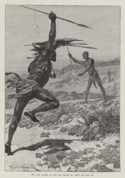 Nada la Lirio, por H Rider Haggard de Richard Caton Woodville junior