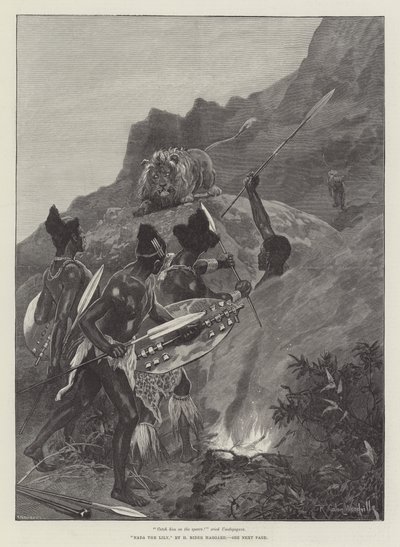 Nada la Lirio, por H. Rider Haggard de Richard Caton Woodville junior
