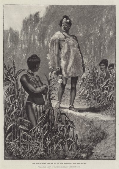 Nada la Lirio, por H Rider Haggard de Richard Caton Woodville junior