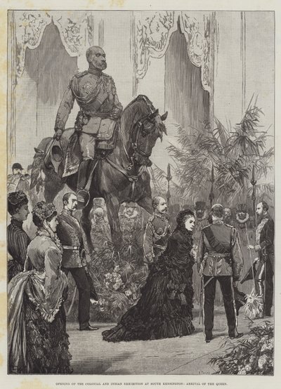 Apertura de la Exposición Colonial e India en South Kensington, llegada de la Reina de Richard Caton Woodville junior