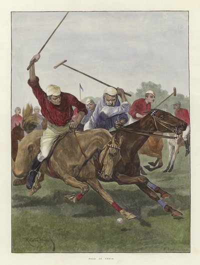 Polo en India de Richard Caton Woodville junior