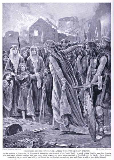 Prisioneros ante la Reina Ethelred de Richard Caton Woodville junior