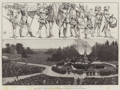 Celebración Nacional Suiza del Quinto Centenario de la Batalla de Sempach de Richard Caton Woodville junior
