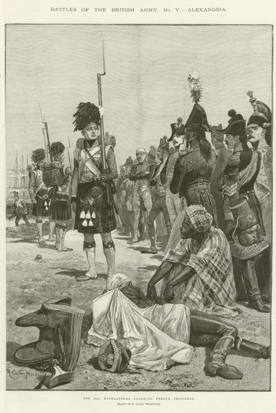 Los Highlanders 42º custodiando a los prisioneros franceses de Richard Caton Woodville junior