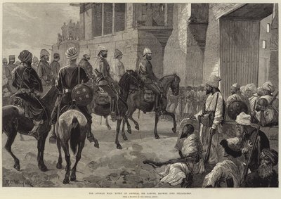 La guerra afgana, entrada del General Sir Samuel Browne en Jellalabad de Richard Caton Woodville junior