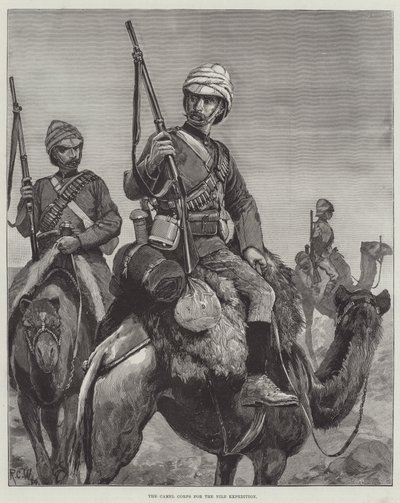 El Cuerpo de Camellos para la expedición del Nilo de Richard Caton Woodville junior