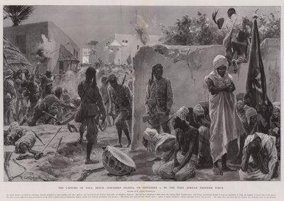 La captura de Yola, Benue, Nigeria del Norte, el 2 de septiembre, por la Fuerza Fronteriza de África Occidental de Richard Caton Woodville junior