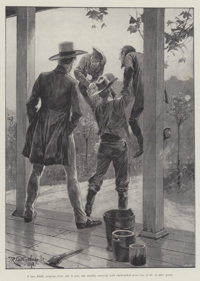 El Hombre y la Montaña, por Bret Harte de Richard Caton Woodville junior