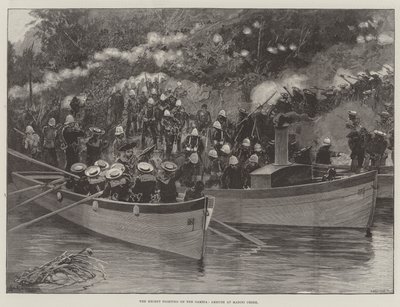 La reciente lucha en el Gambia, emboscada en Madini Creek de Richard Caton Woodville junior