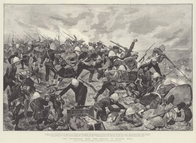 La guerra del Transvaal, la batalla de Majuba Hill de Richard Caton Woodville junior