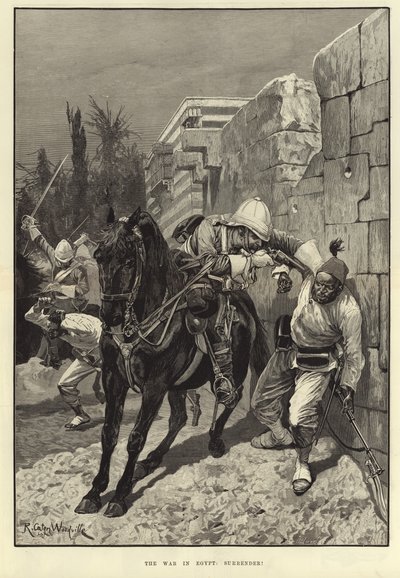La Guerra en Egipto: ¡Rendición! de Richard Caton Woodville junior