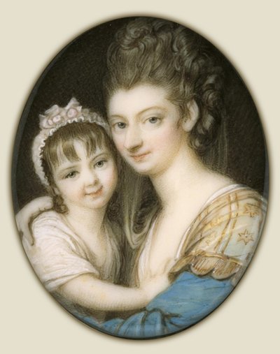 Retrato de una madre y su hija de Richard Cosway
