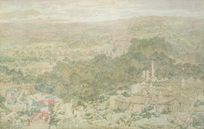 Vista de la antigua ciudad de Tlos en Licia, 1883 de Richard Dadd
