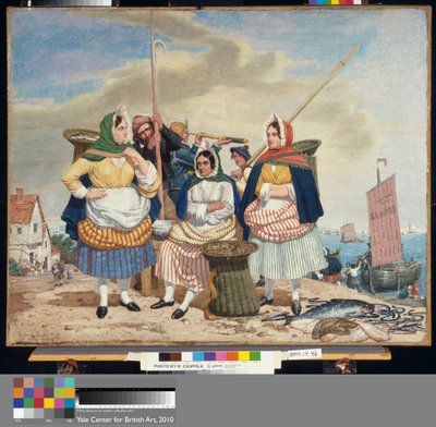 Mercado de pescado junto al mar de Richard Dadd