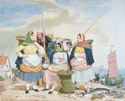 Mercado de Pescado junto al Mar de Richard Dadd