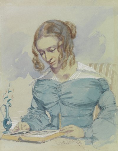 Retrato de Maria Elizabeth Dadd, hermana del artista de Richard Dadd