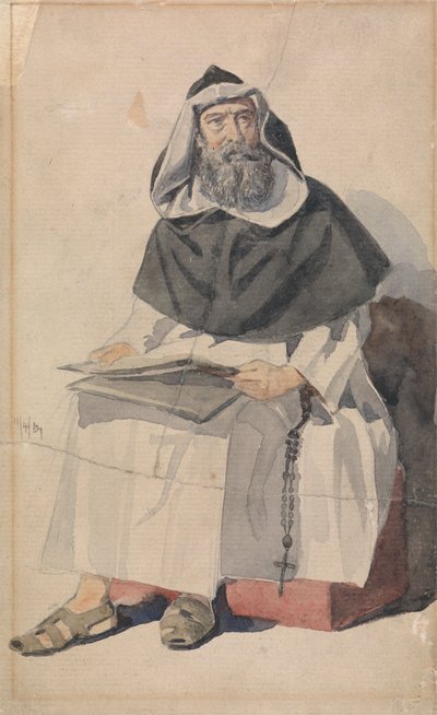 Retrato de un monje de Richard Dadd
