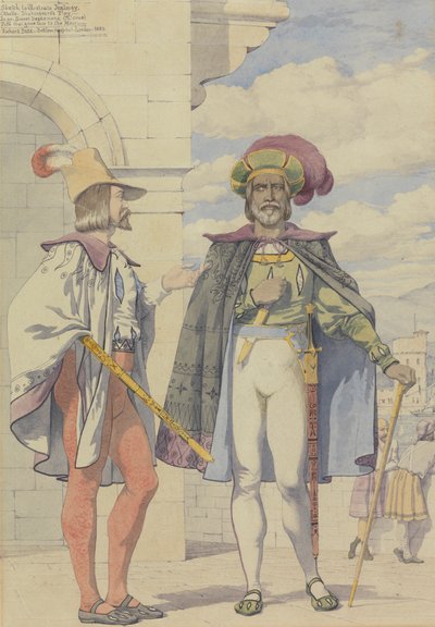 Boceto para las pasiones: Celos de Richard Dadd