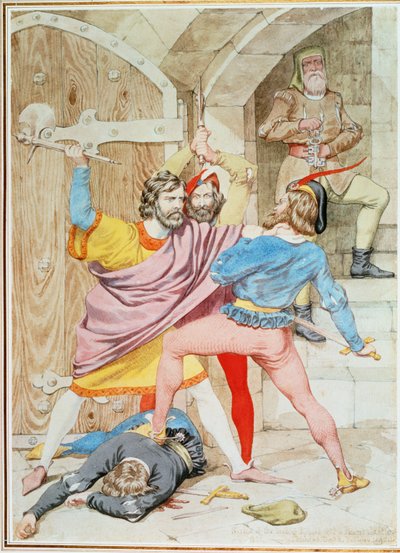 La muerte de Ricardo II, 1852 de Richard Dadd