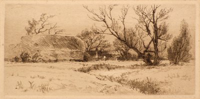 Old Farm Court Road, Dulwich (grabado) de Richard Davidson Winter