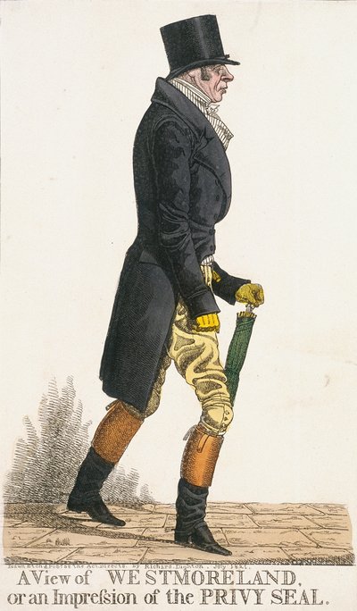 Una Vista de Westmoreland, o una Impresión del Sello Privado, 1821 de Richard Dighton