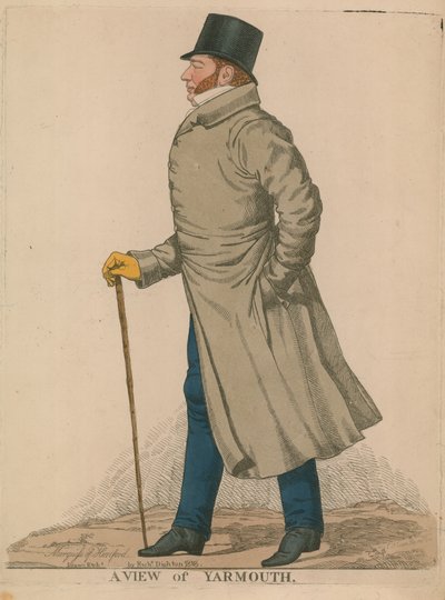 Francis Charles Seymour-Conway, 3er Marqués de Hertford; Vista de Yarmouth de Richard Dighton
